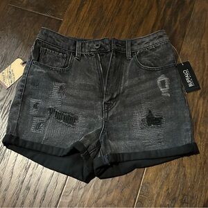 Buffalo David Bitton Women's Joanna Super High Rise Denim Shorts